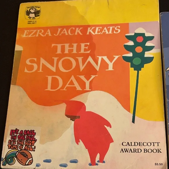 Ezra Jack Keats "The Snowy Day" + Vintage Kids Books - Big Bird Sesame Street - Picture 5 of 5